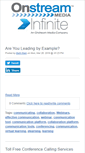 Mobile Screenshot of info.infiniteconferencing.com